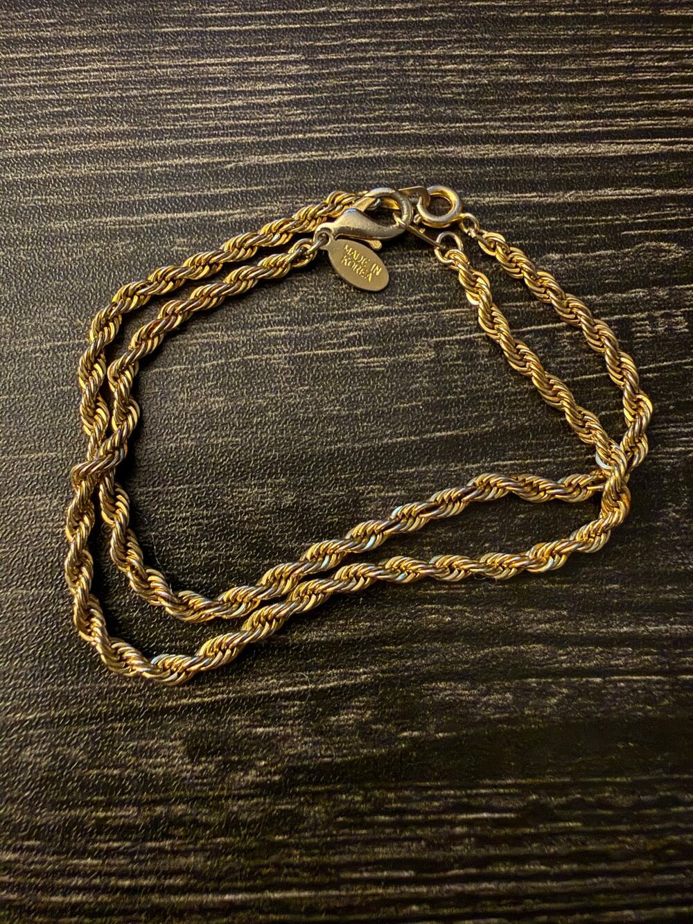 Vintage American Showcase Gold Chain Layering Bracelets